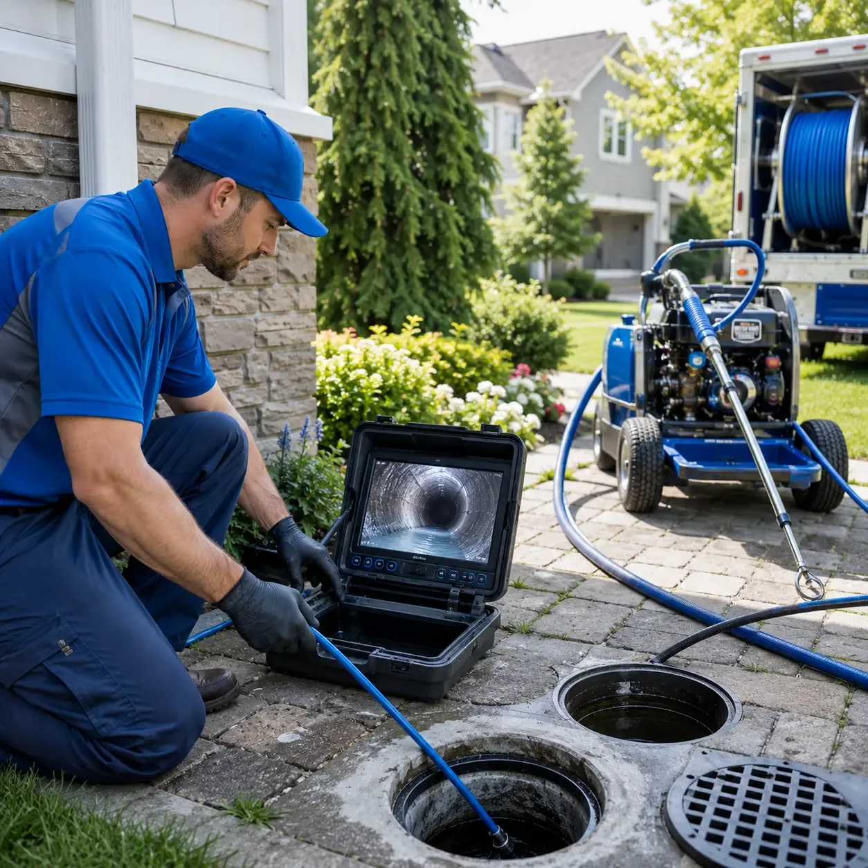 Outdoor drain cleaning professionals serving Bloomsbury, NJ