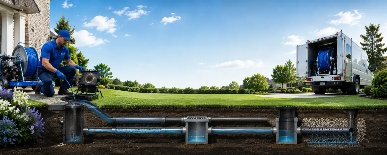 Outdoor drain cleaning information for Bloomsbury, NJ